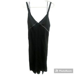 Zara Black V-Neck Slip Dress‎ Size Small